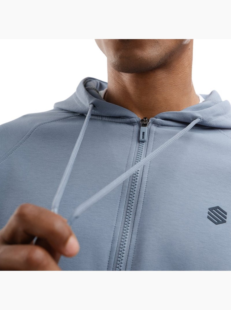 Felpa da allenamento con cerniera zip da uomo fitness uomo surpass Blu - Kiabi