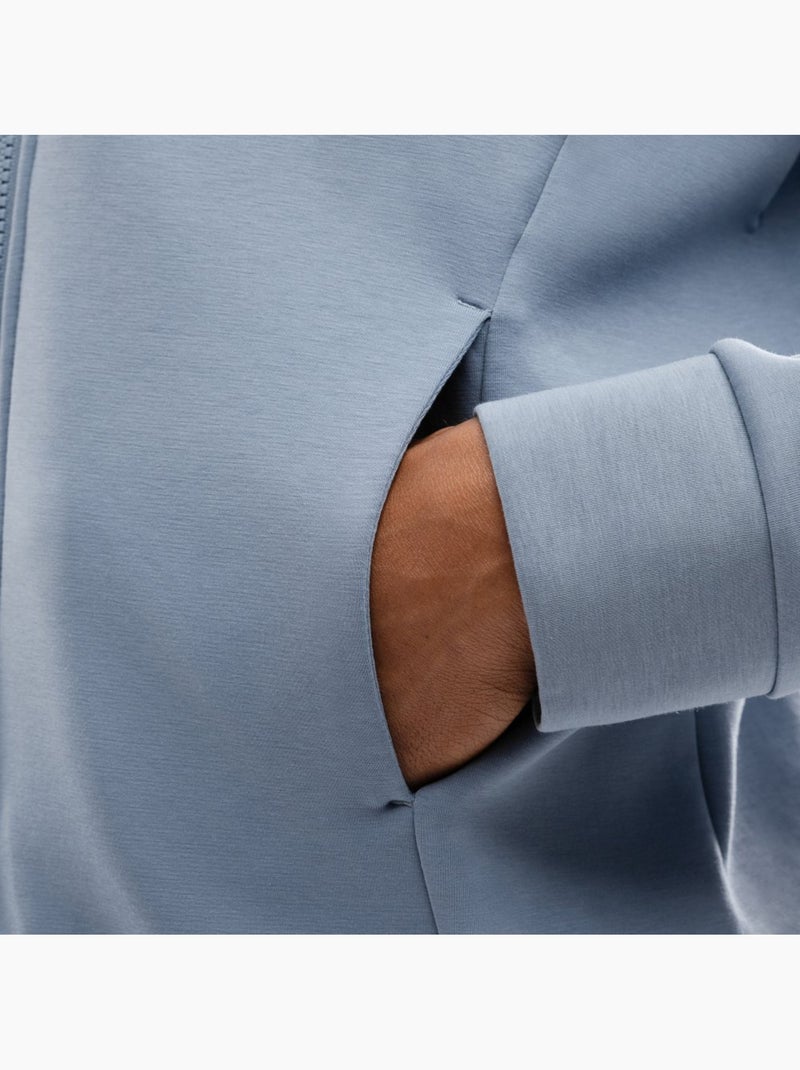 Felpa da allenamento con cerniera zip da uomo fitness uomo surpass Blu - Kiabi