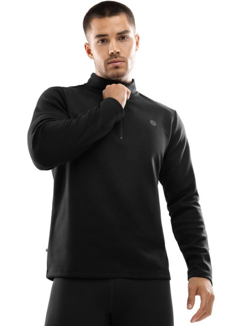 Felpa da allenamento da uomo con mezza zip fitness uomo inter - Kiabi Felpa da allenamento da uomo con mezza zip fitness uomo inter - Kiabi