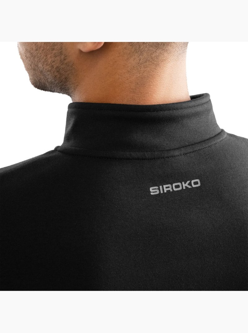Felpa da allenamento da uomo con mezza zip fitness uomo inter Nero - Kiabi
