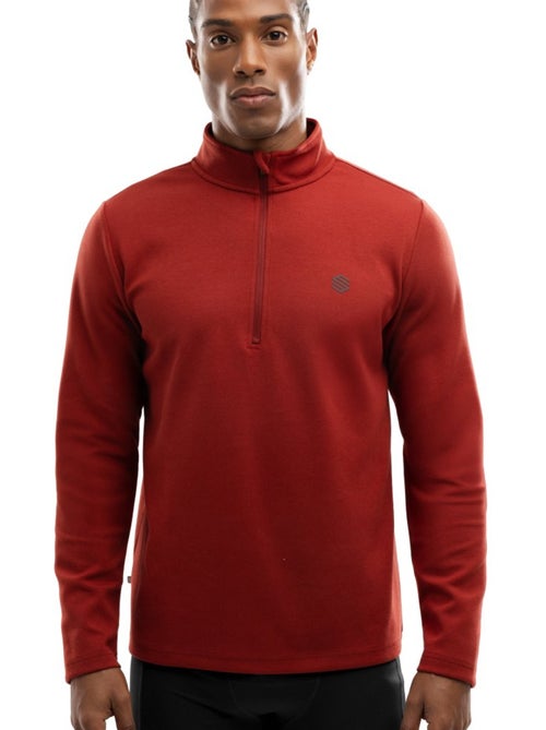Felpa da allenamento da uomo con mezza zip fitness uomo torch - Kiabi