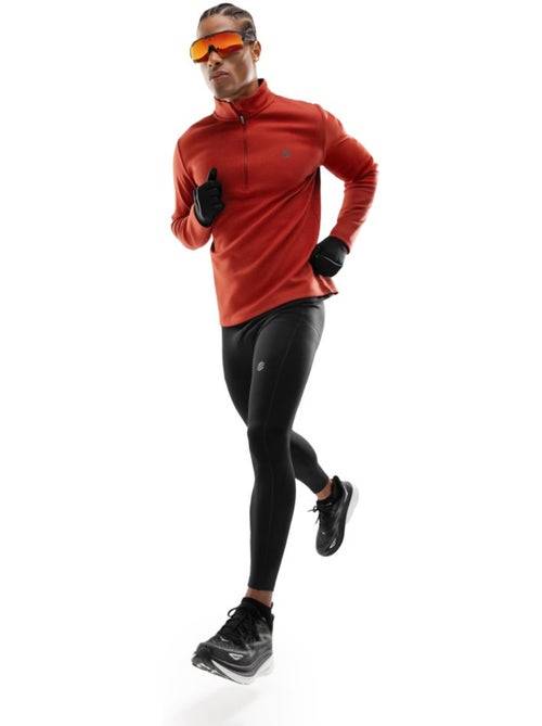 Felpa da allenamento da uomo con mezza zip fitness uomo torch - Kiabi