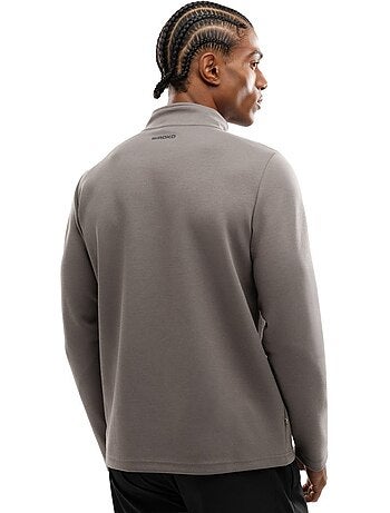 Felpa da allenamento da uomo con mezza zip fitness uomo troop