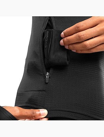 Felpa da corsa da donna con mezza zip fitness donna center