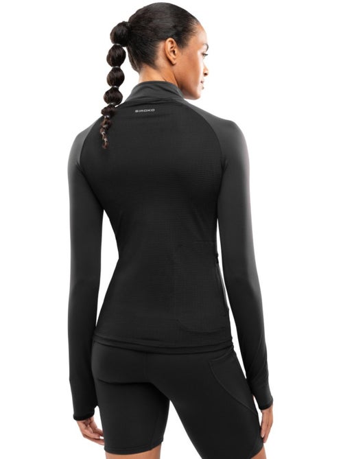 Felpa da corsa da donna con mezza zip fitness donna center - Kiabi Felpa da corsa da donna con mezza zip fitness donna center - Kiabi