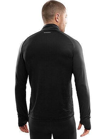 Felpa da corsa da uomo con mezza zip fitness uomo intuit