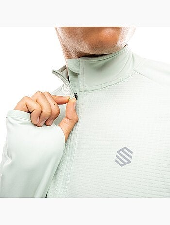 Felpa da corsa da uomo con mezza zip fitness uomo intuit