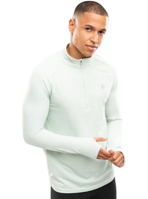 Felpa da corsa da uomo con mezza zip fitness uomo intuit - Kiabi