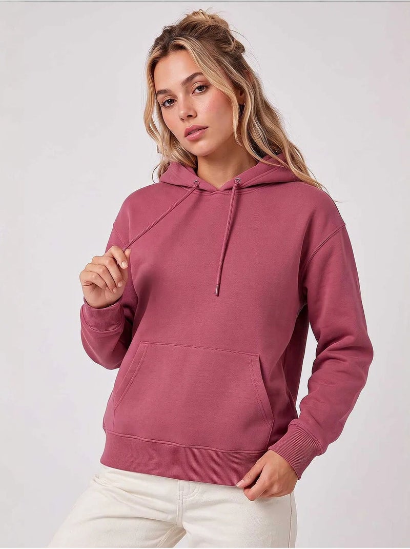 Felpa da donna in cotone e poliestere tommy Rosa antico - Kiabi