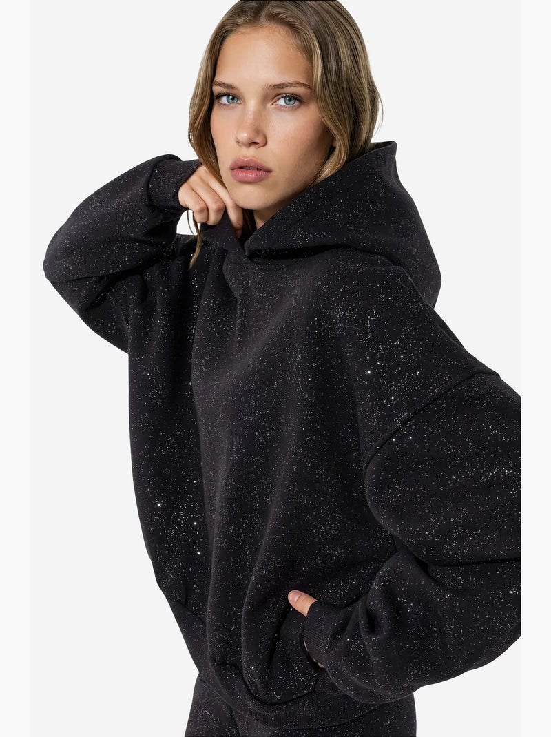 Felpa da donna in misto cotone busem Nero - Kiabi
