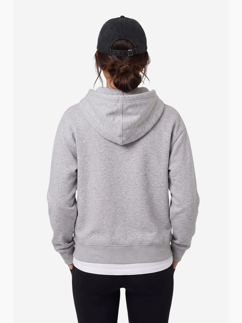 Felpa da donna in misto cotone tommy Grigio chiaro - Kiabi