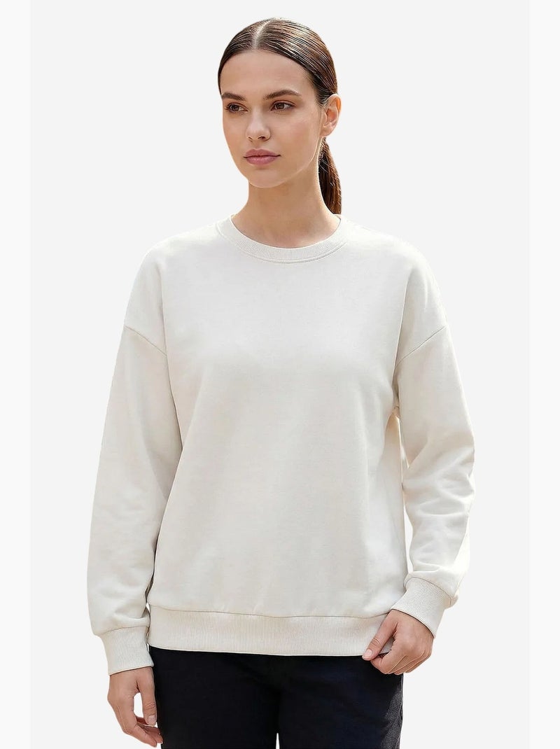 Felpa da donna in misto cotone tommy Lavanda - Kiabi