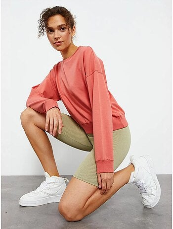 Felpa da donna relaxed con girocollo tommy