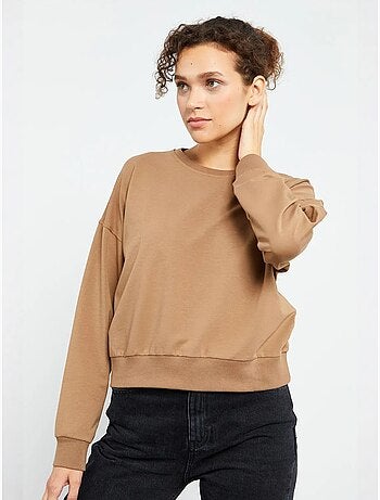 Felpa da donna relaxed con girocollo tommy