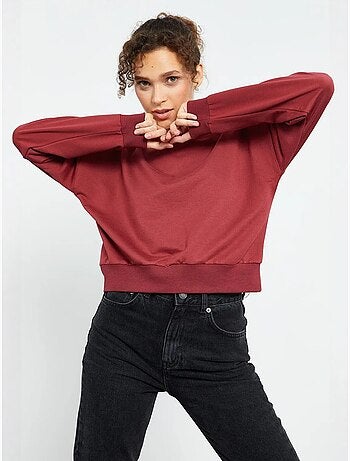 Felpa da donna relaxed con girocollo tommy