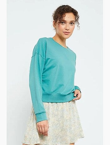 Felpa da donna relaxed con girocollo tommy