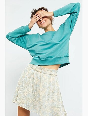 Felpa da donna relaxed con girocollo tommy
