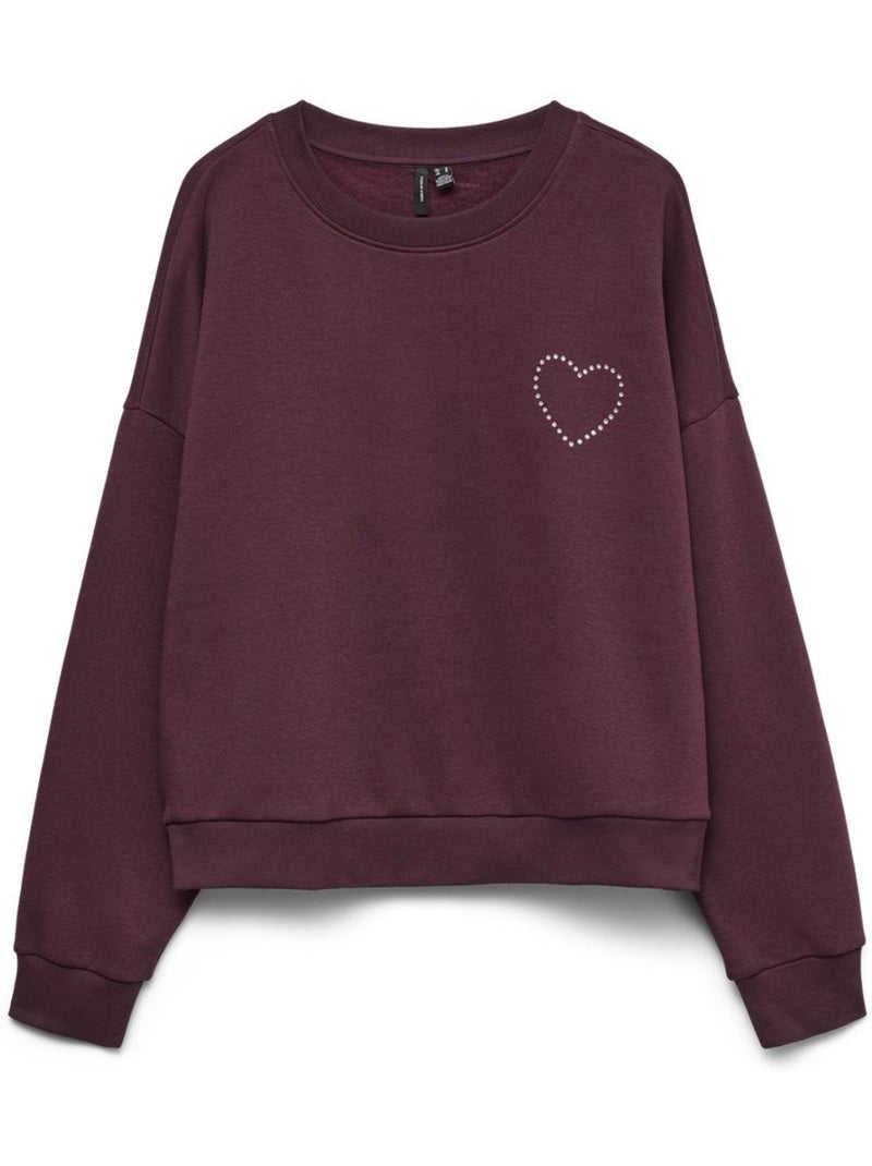 Felpa da Donna Vero Moda Bordeaux - Kiabi