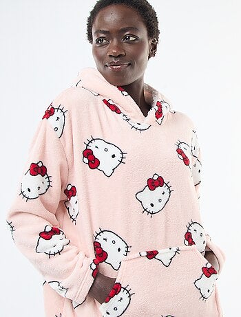 Felpa da notte con cappuccio 'Hello Kitty' effetto montone