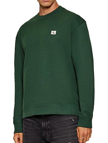Felpa Uomo Calvin Klein Jeans in Spugna con Logo
