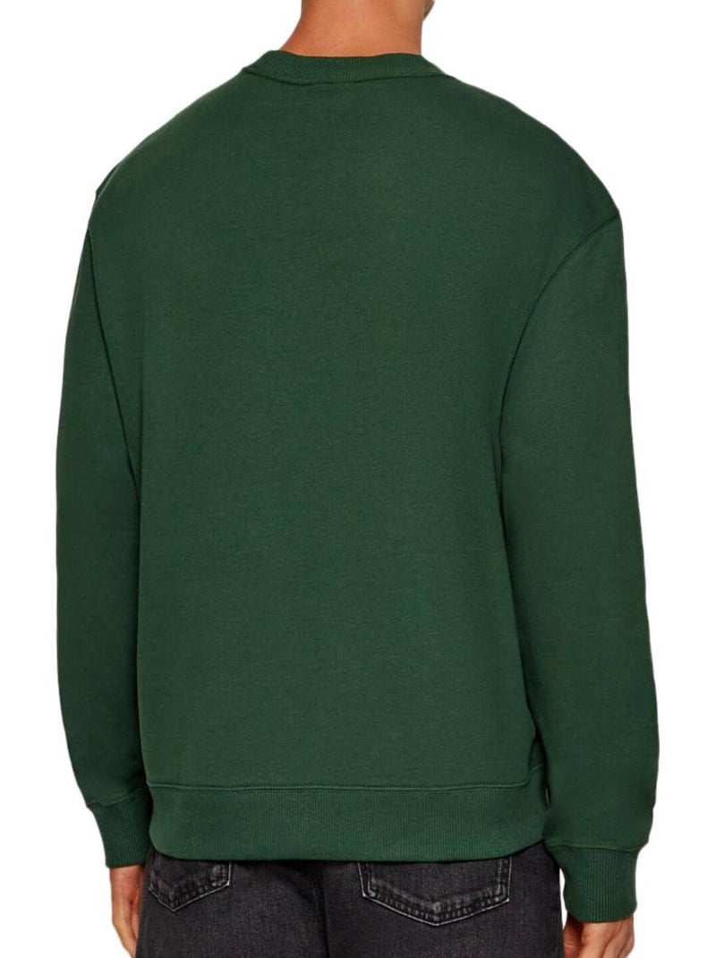 Felpa da uomo Calvin Klein Jeans 350 Terry Badge Verde - Kiabi