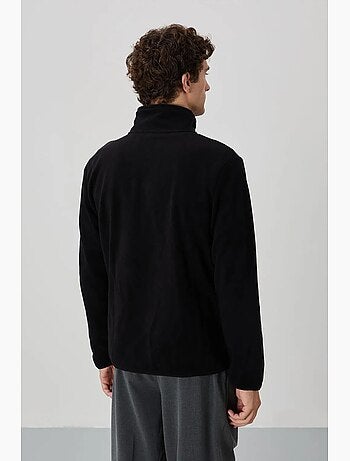 Felpa da uomo in peluche con zip frontale tommy