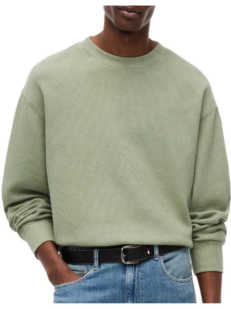 Felpa da uomo tommy hilfiger lavata Verde - Kiabi