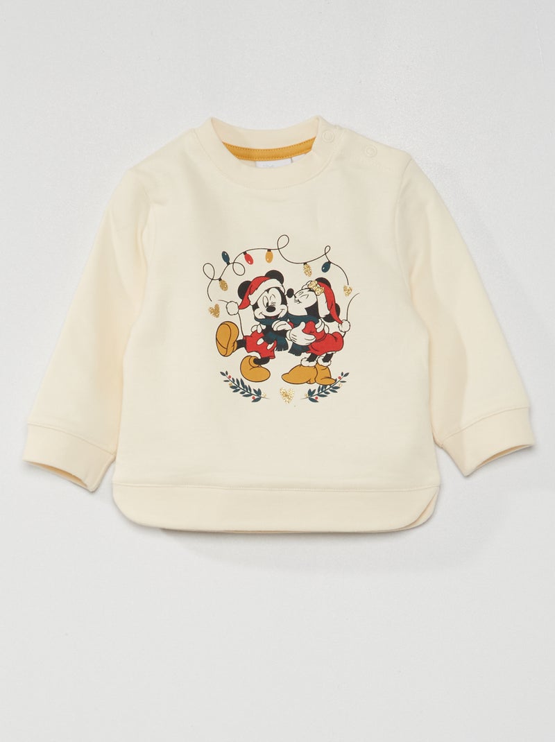 Felpa di Natale 'Disney' BIANCO - Kiabi