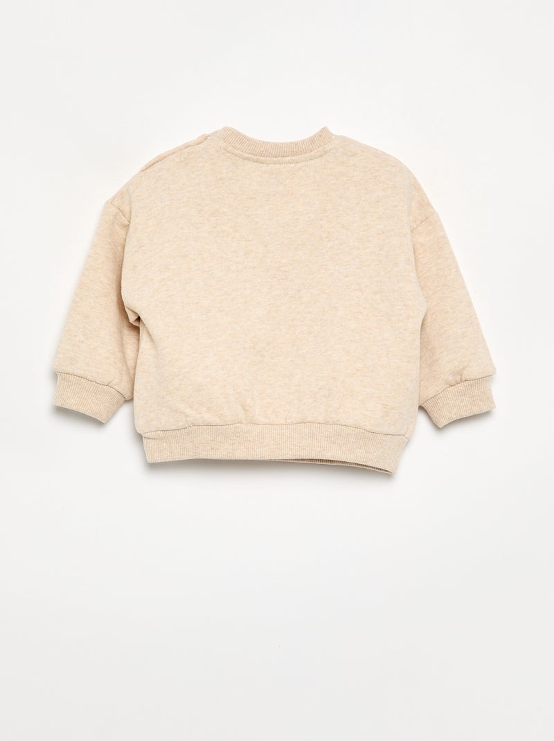 Felpa 'Disney' a maniche lunghe Beige - Kiabi
