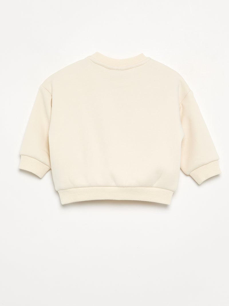Felpa 'Disney' girocollo Beige - Kiabi