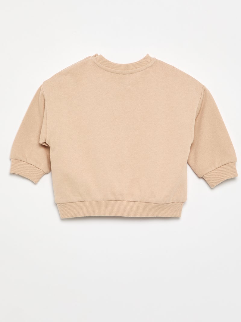 Felpa 'Disney' in felpa non garzata Beige - Kiabi
