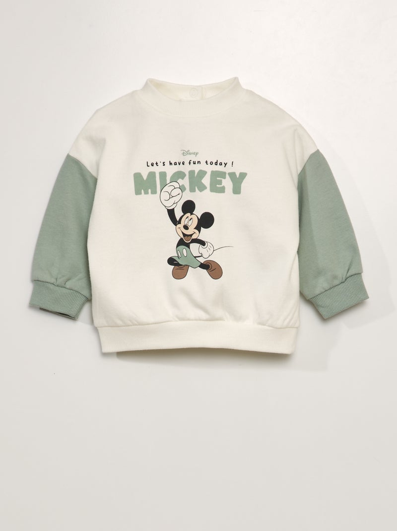Felpa 'Disney' scollo tondo VERDE - Kiabi