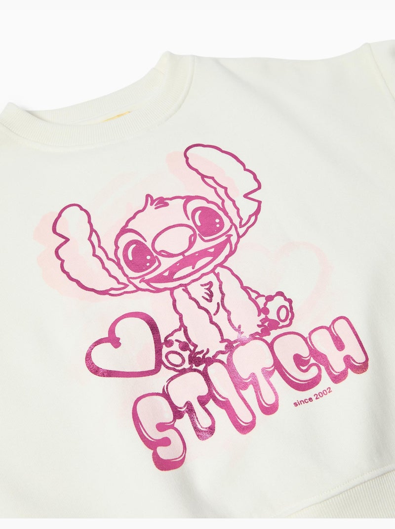Felpa Disney "Stitch" ©in pile, MO Fashion Bianco - Kiabi