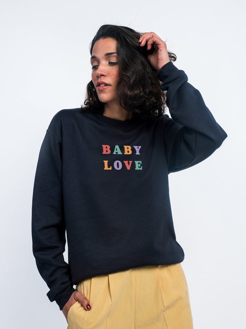 Felpa Donna - BABY LOVE - Kiabi