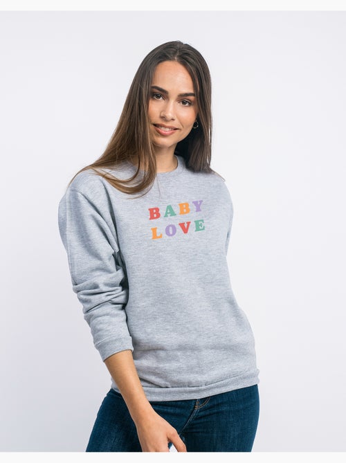 Felpa Donna - BABY LOVE - Kiabi