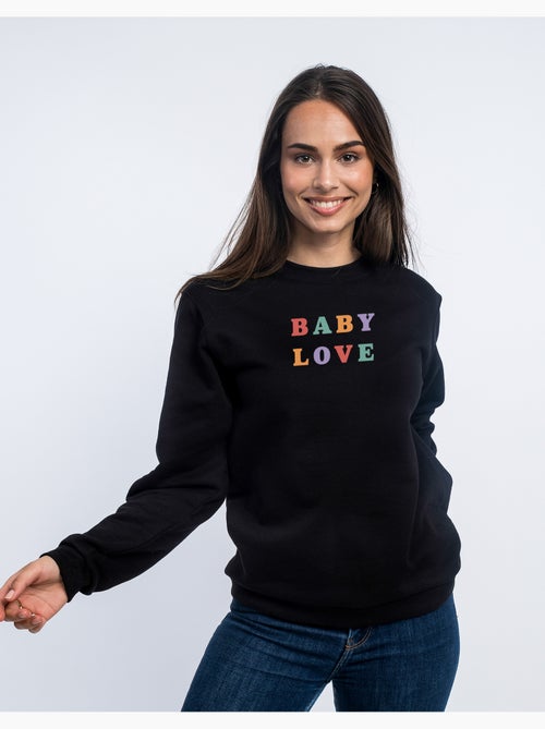 Felpa Donna - BABY LOVE - Kiabi