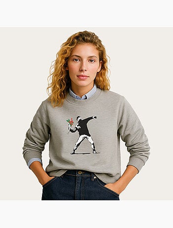 Felpa Donna - BANKSY LOVE