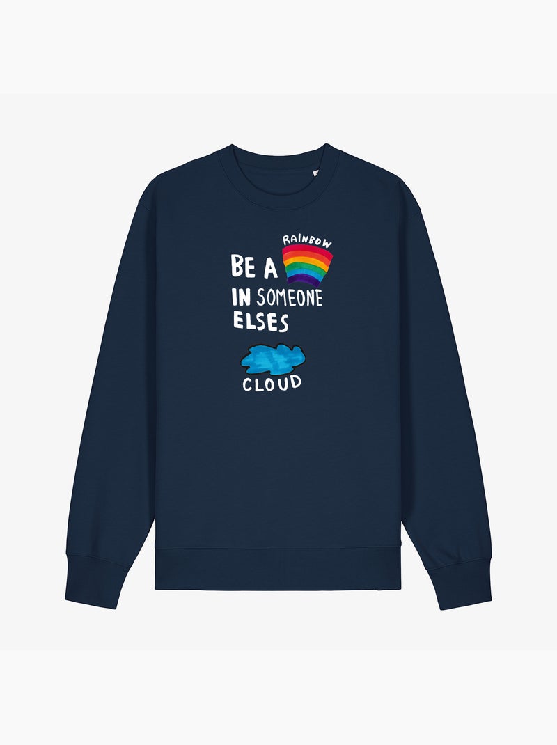 Felpa Donna - BE A RAINBOW Blu marino - Kiabi