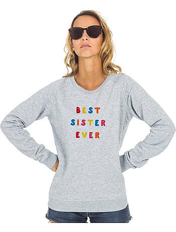 Felpa Donna - BEST SISTER EVER COLORÉE WAF