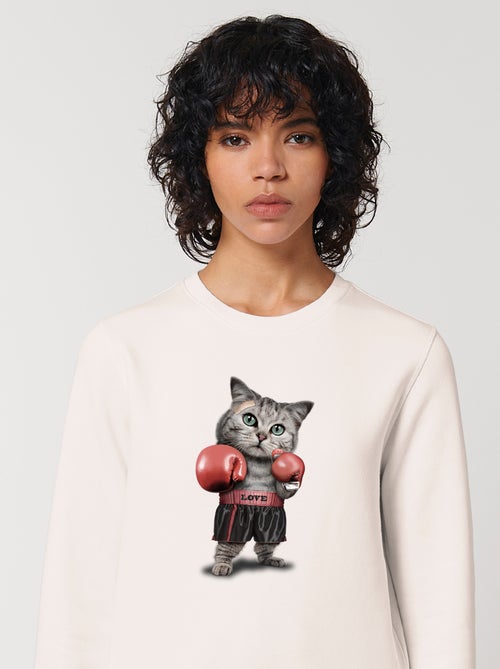Felpa Donna - BOXING CAT - Kiabi