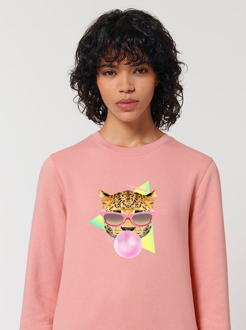 Felpa Donna - BUBBLE GUM LEO - Kiabi