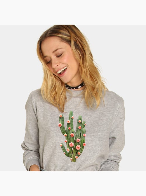 Felpa Donna - CACTUS AND ROSES - Kiabi