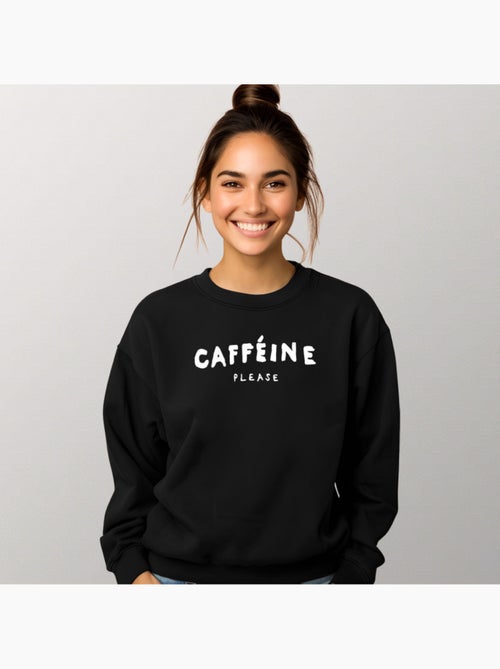 Felpa Donna - CAFFEINE PLEASE - Kiabi