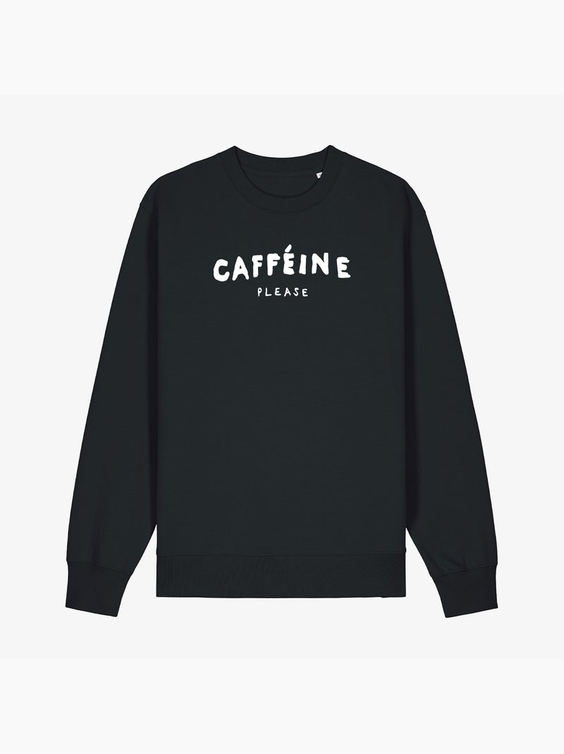 Felpa Donna - CAFFEINE PLEASE Nero - Kiabi