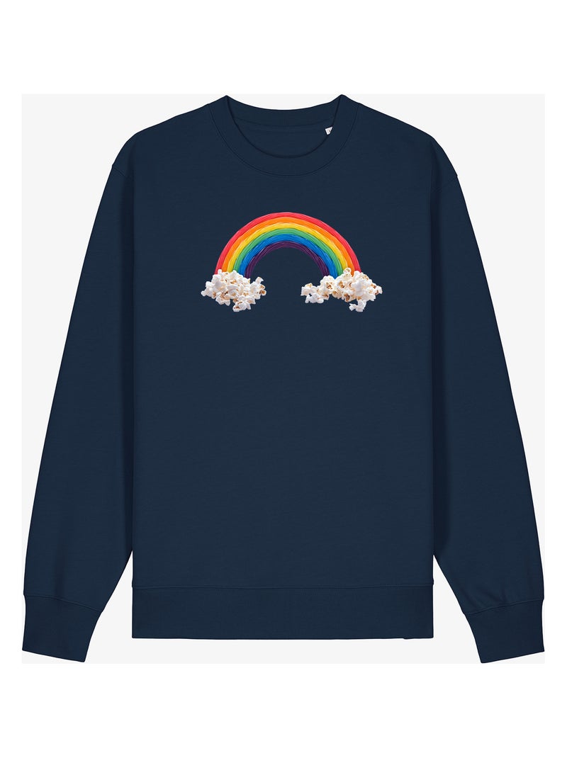 Felpa Donna - CANDY RAINBAW Blu marino - Kiabi