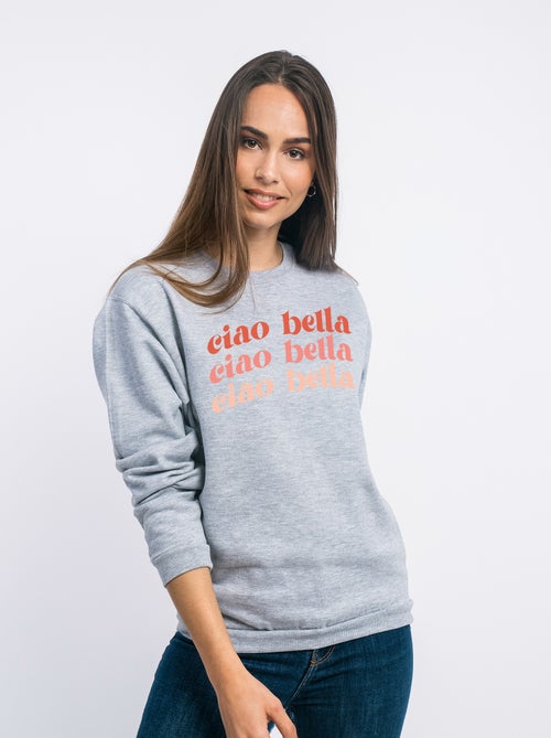 Felpa Donna - CIAO BELLA - Kiabi