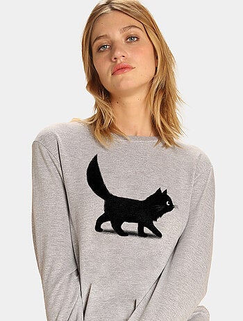 Felpa Donna - CREEPING CAT