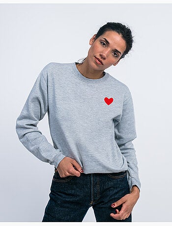 Felpa Donna - DESSIN PETIT COEUR
