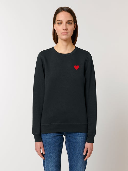 Felpa Donna - DESSIN PETIT COEUR - Kiabi Felpa Donna - DESSIN PETIT COEUR - Kiabi