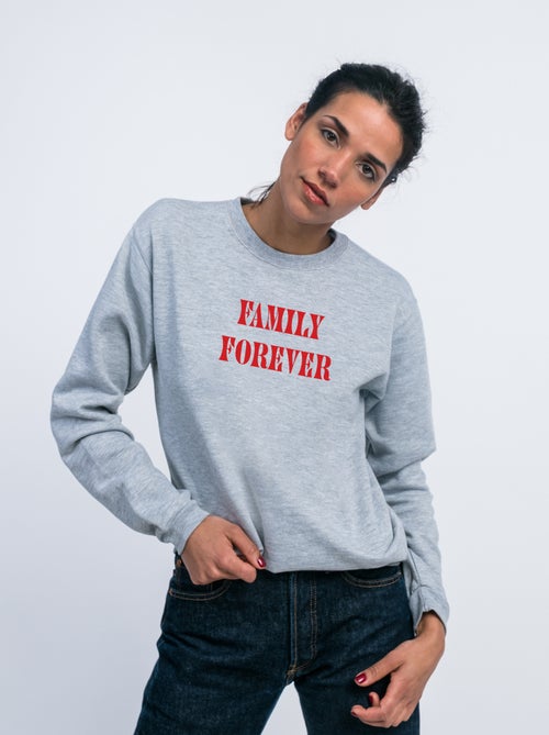 Felpa Donna - FAMILY FOREVER - Kiabi